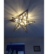  Chrome Star Ceiling Fixture